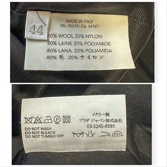 MIU‎ MIU Gray Wool Pleated Skirt, Size 44 Italy, Never worn new condition - Picture 11 of 14